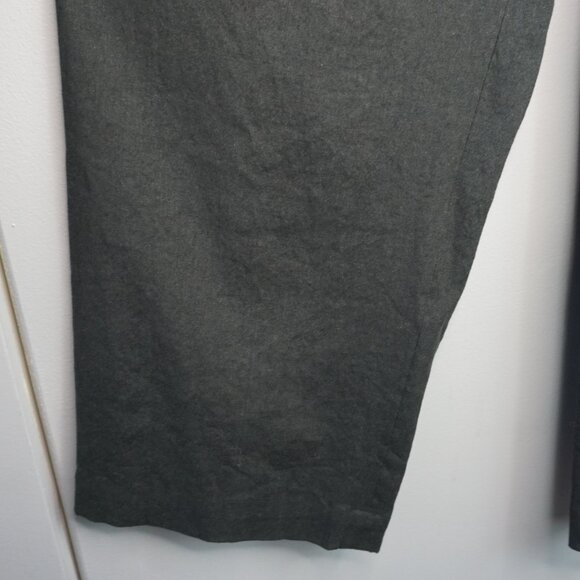 New Vince Linen Blend Pull On Pant in Black size Large (12-14) $395 - Picture 8 of 16